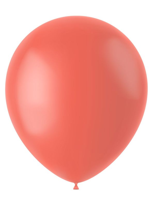 Ballonnen Lichtrood Mat 10 Stuks