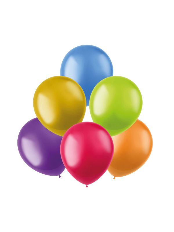 Ballonnen Mix Gekleurd Metallic 50 Stuks