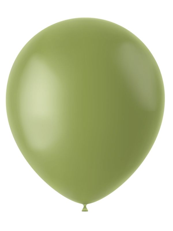 Ballonnen Olijf Groen Mat 10 Stuks