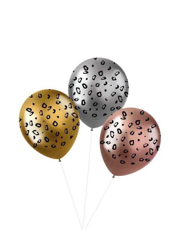 Ballonnen Panter Print Mix Metallic