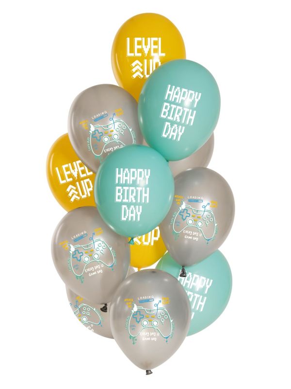 Ballonnen set Verjaardag Gamer