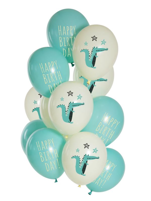 Ballonnen set Verjaardag Krokodil