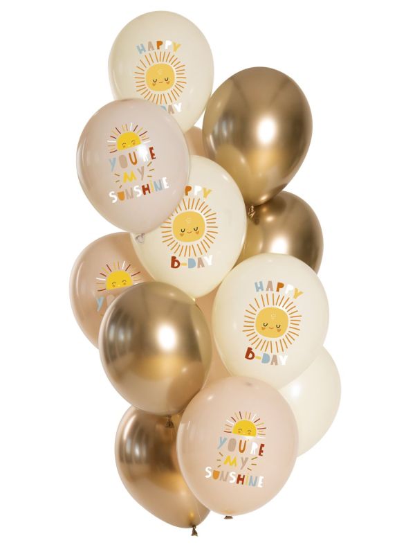 Ballonnen set Verjaardag Sunshine