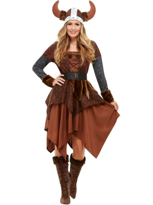 Barbaarse Viking Kostuum Vrouw
