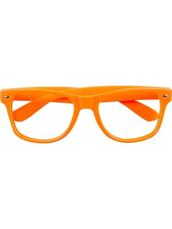 Basic Feestbril Neon Oranje