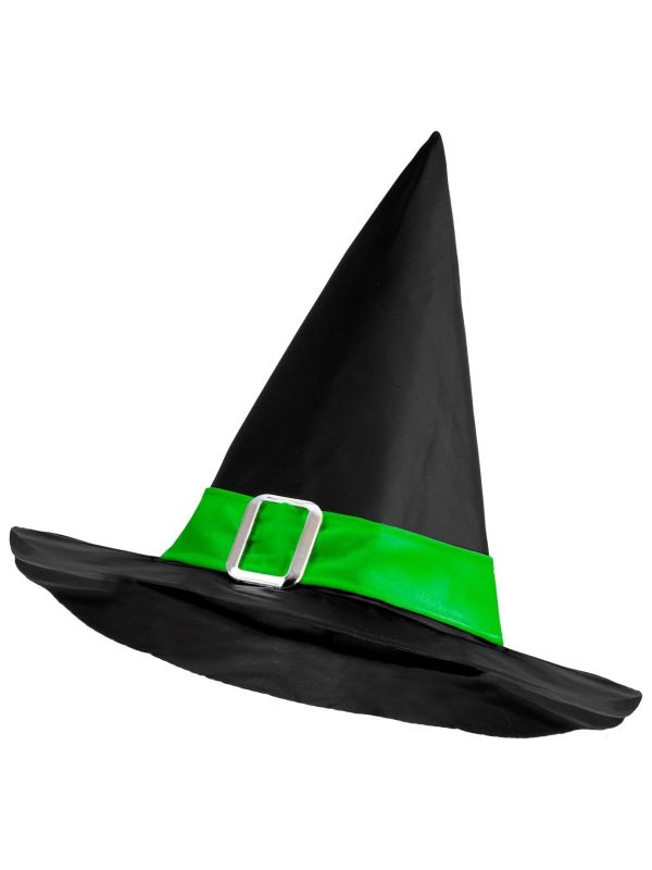 Basic Heksenhoed Groen Kind