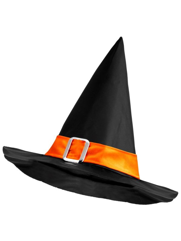 Basic Heksenhoed Oranje Kind