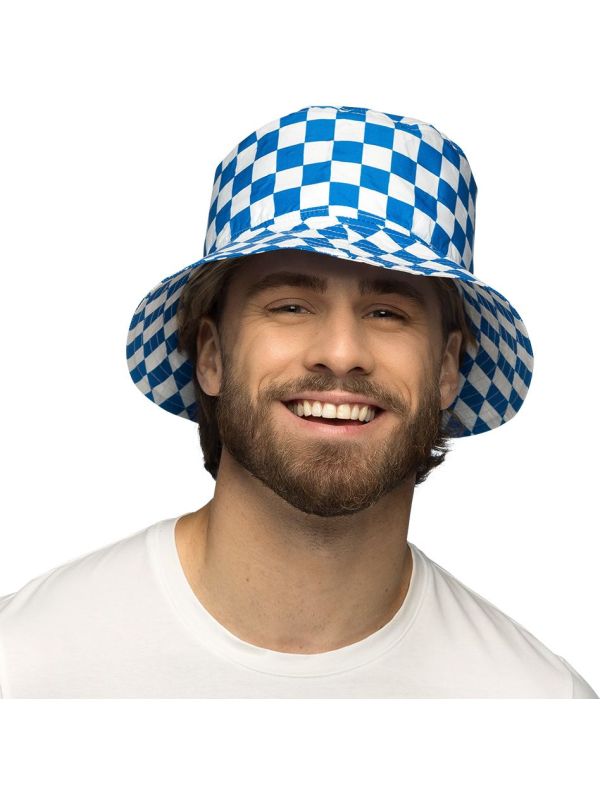 Bavaria Oktoberfest Vissershoed Blauw Wit