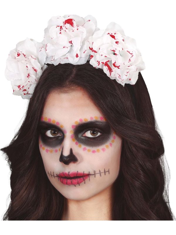 Bebloede Rozen Haarband Halloween