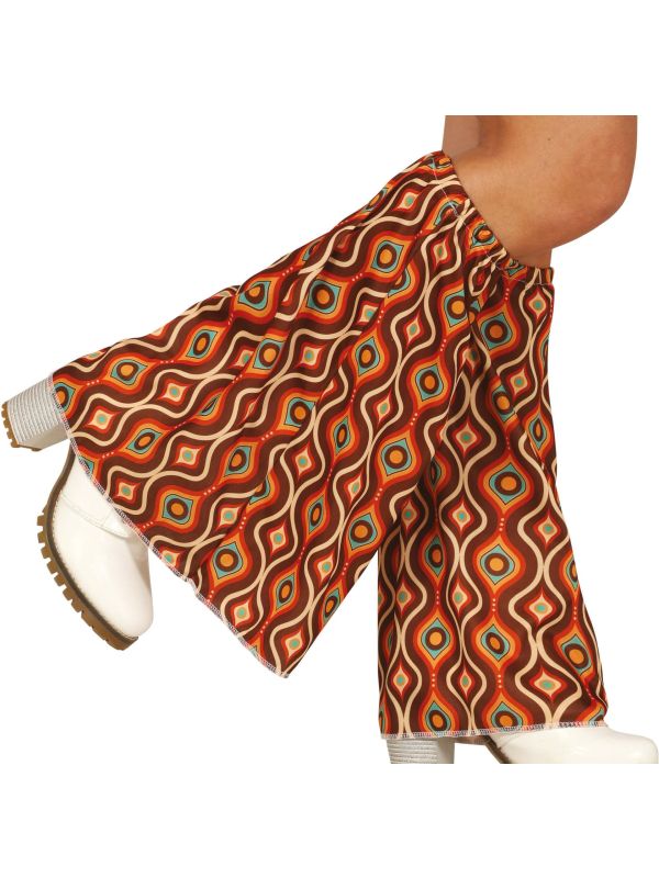 Beenwarmers 70's Volwassenen Retro Pauwenveren