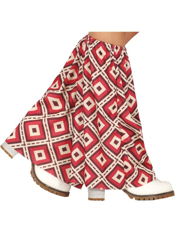 Beenwarmers 70's Volwassenen Retro Ruiten