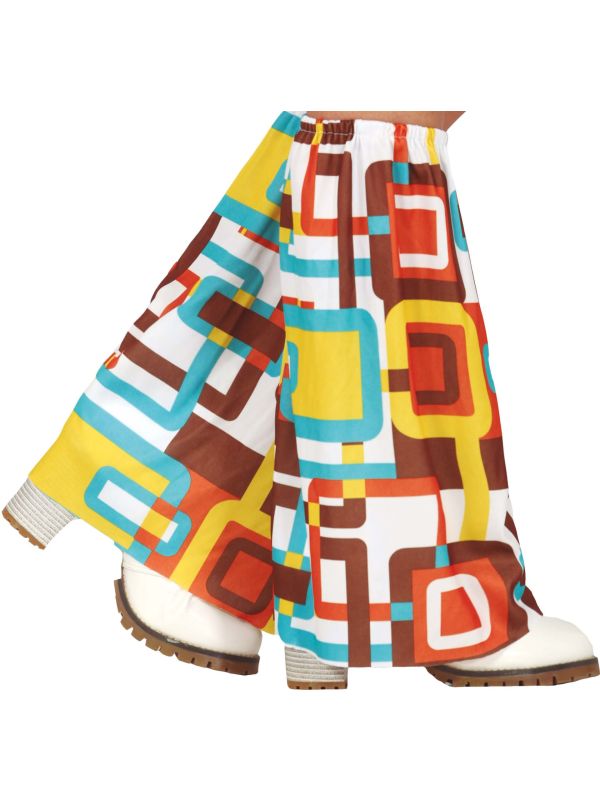 Beenwarmers 70's Volwassenen Retro Vierkanten