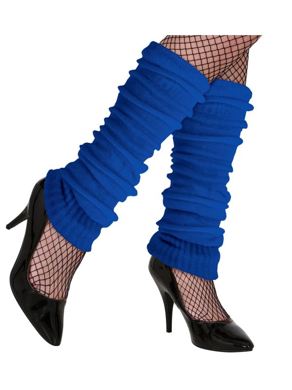 Beenwarmers Carnaval Blauw 80s Dames
