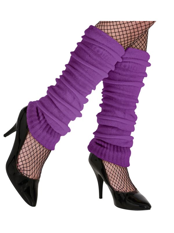 Beenwarmers Carnaval Paars Dames