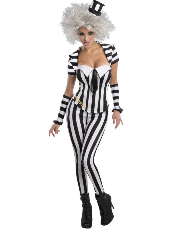 Beetlejuice Dames Korset Kostuum