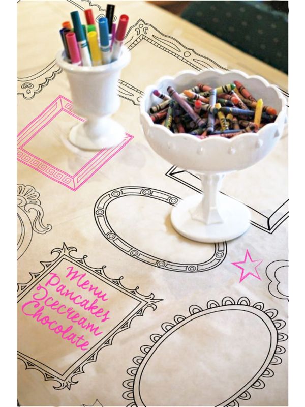 Beschrijfbaar Tafelkleed Lijstjes