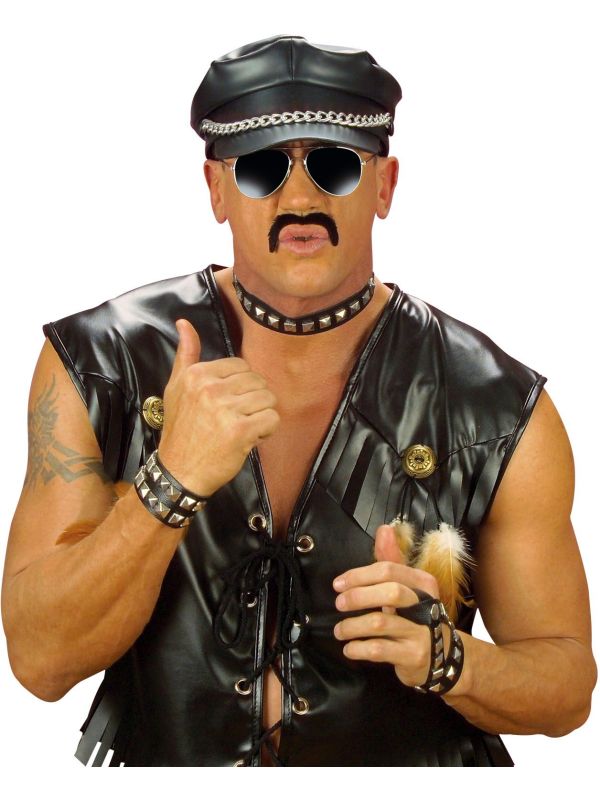 Bespijkerde Biker Armband 2 Rijen