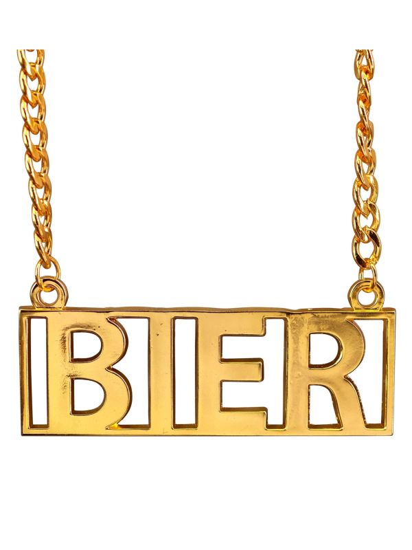 Bier Ketting Goud Carnaval Heren