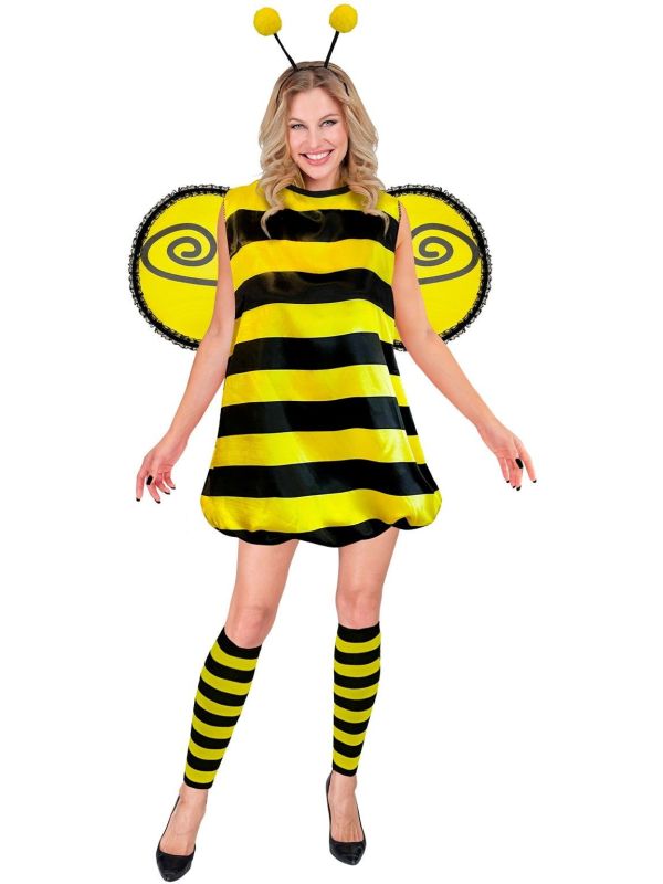 Bij Kostuum met Vleugels Geel Dames