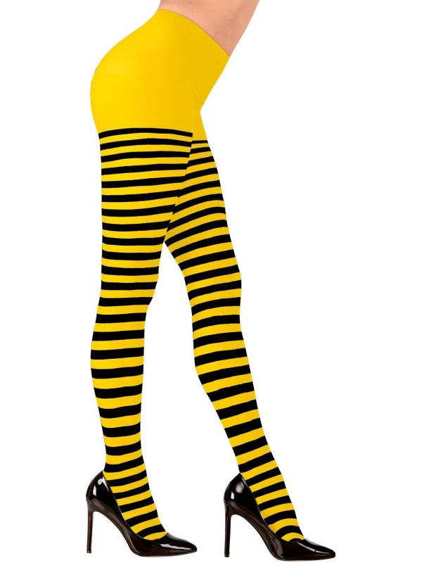 Bijen Panty Geel Zwart Dames