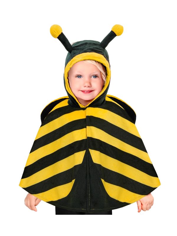 Bijen Poncho Cape met Capuchon Kinderen 98 cm