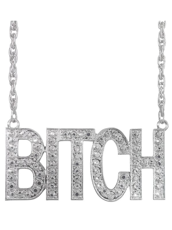 Bitch Ketting Zilver Carnaval
