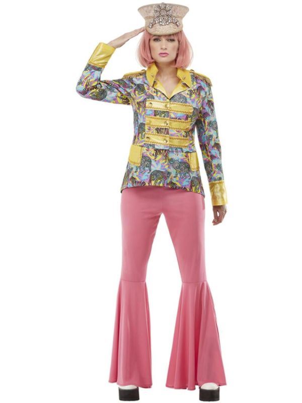 Blauw Gele Dames Carnavalsjas