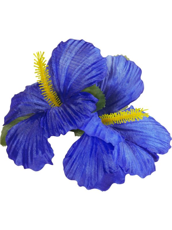 Blauwe Bloemen Haarclip