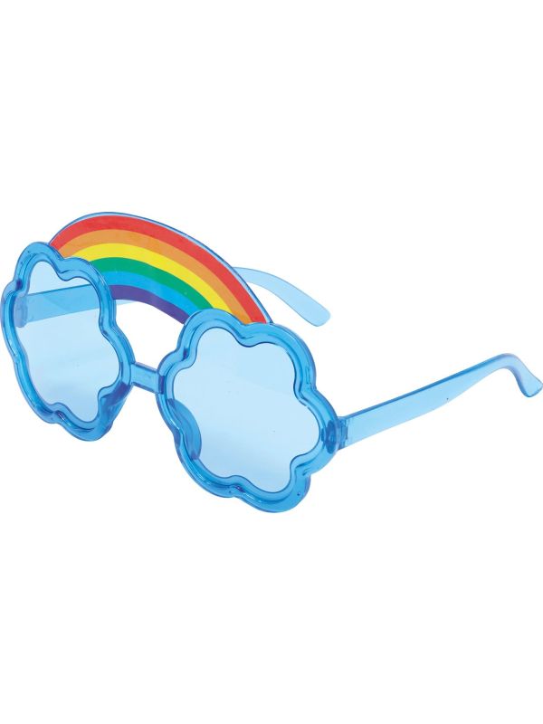Blauwe Bril met Regenboog