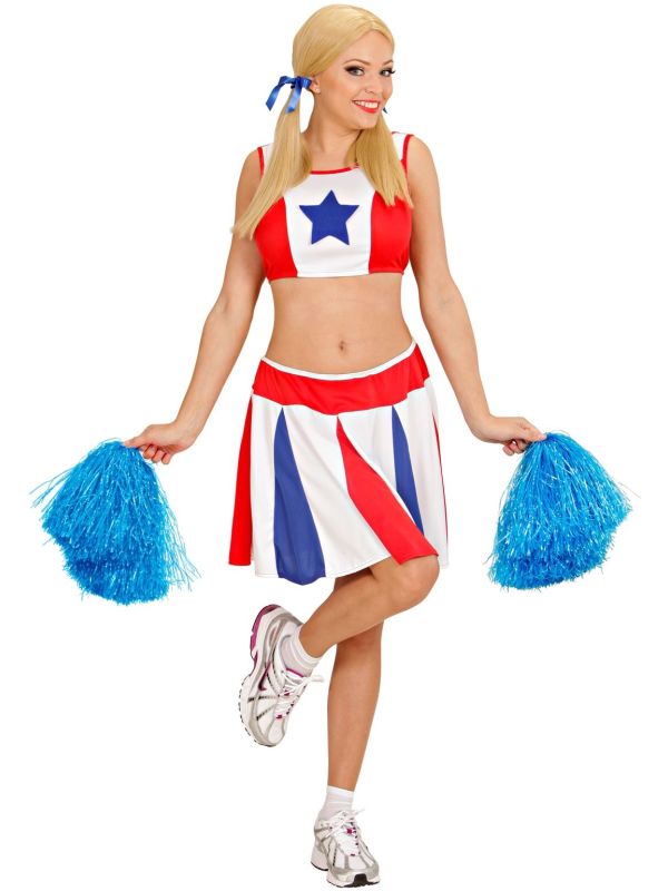 Blauwe Cheerleader Pom Pom