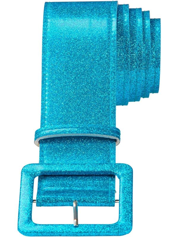 Blauwe Glitter Riem Dames