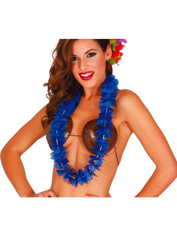 Blauwe Hawaii Ketting