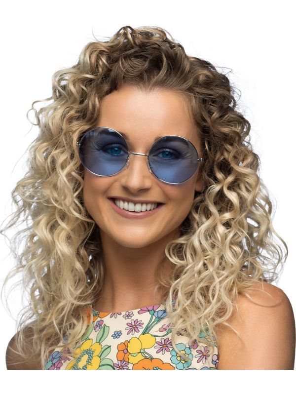 Blauwe Hippie Zonnebril