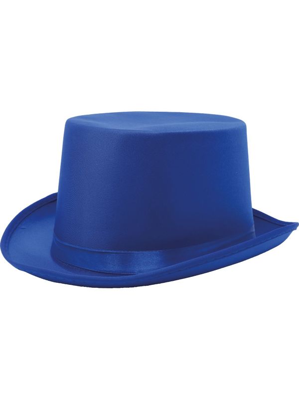 Blauwe Hoge Hoed Luxe