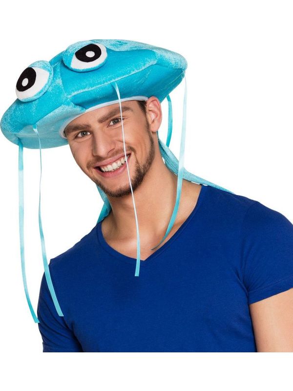 Blauwe Kwal Hoed Pluche