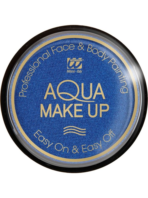 Blauwe Make-Up Waterbasis Metallic