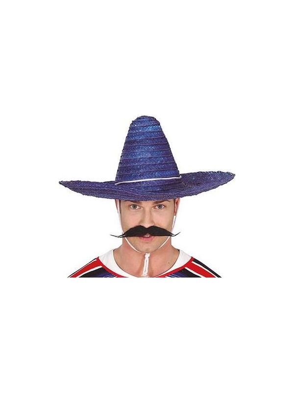 Blauwe Mexicaanse Sombrero Hoed