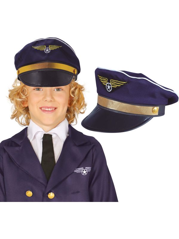 Blauwe Pilotenpet Kind