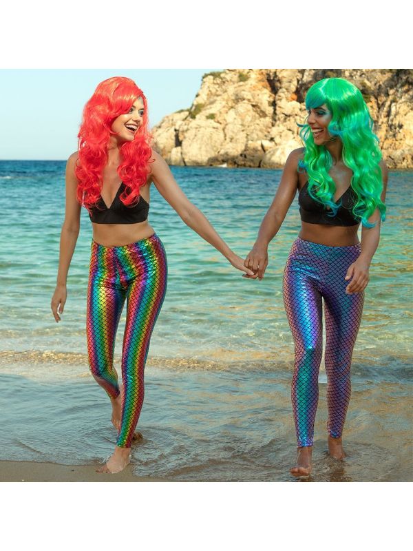 Kuukaas Zeemeerminlegging voor dames, push-up, Halloween, hoge taille