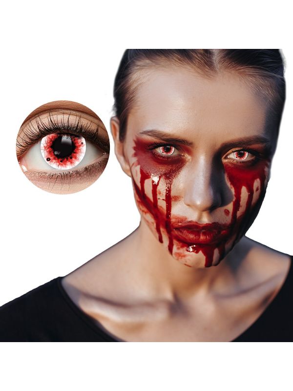 Bloed Sputter Halloween 3-Maandslenzen