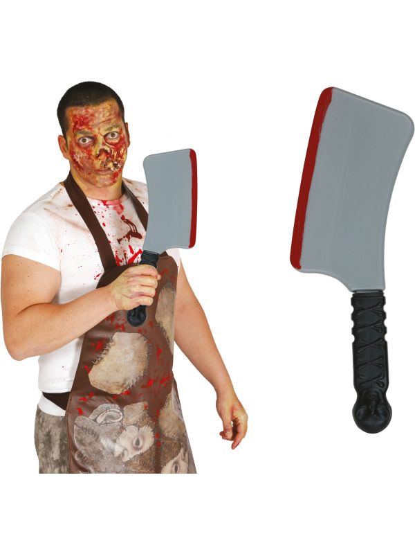 Bloederig Slagersmes Halloween 33cm