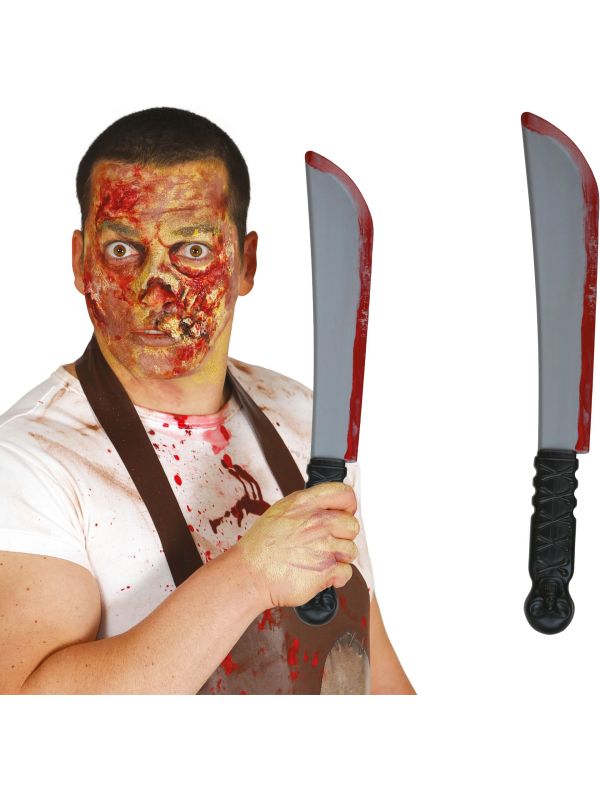 Bloederige Machete Halloween 41cm