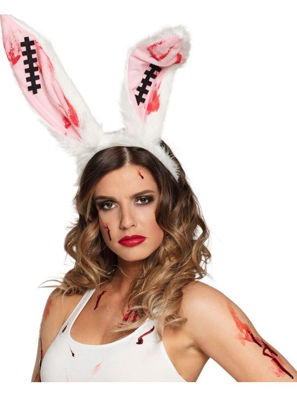 Bloederige Playboy Bunny Haarband
