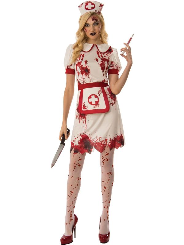 Bloederige Verpleegster Kostuum Dames