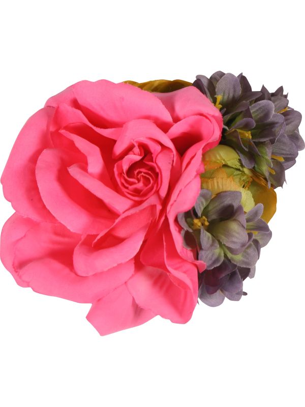 Bloem Haarclip Roze Oktoberfest Trachten