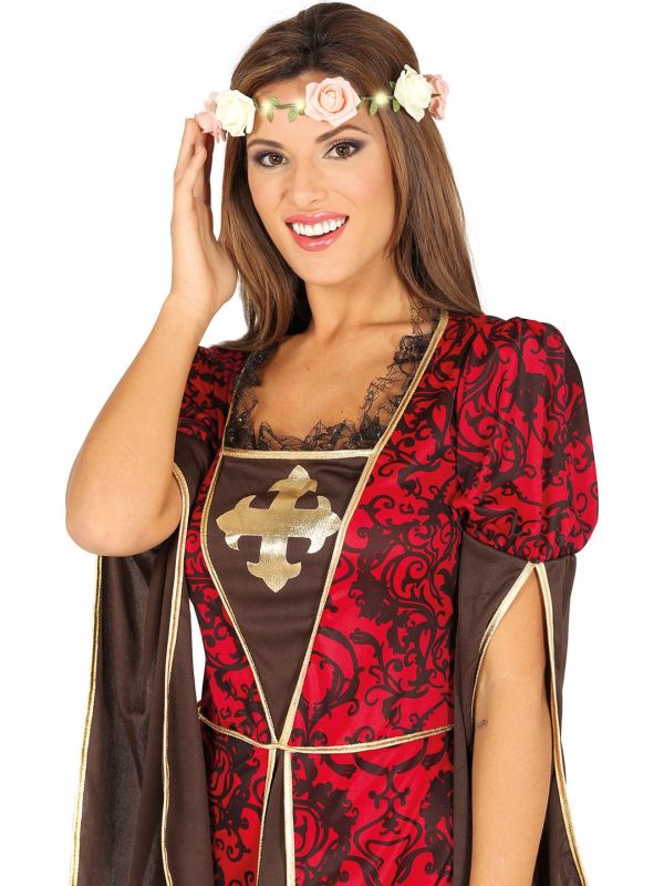 Bloemen Rozen Hoofdband met Lichtjes