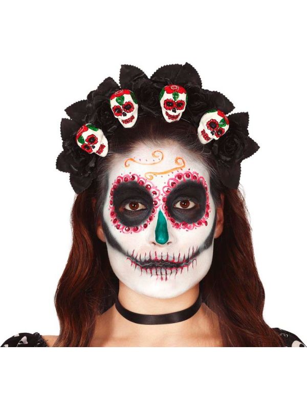 Bloemen Schedels Haarband