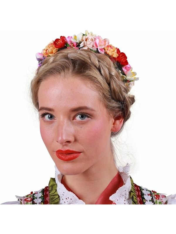 Bloemenkrans Haarband Dames Oktoberfest Trachten
