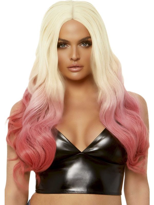 Blond Roze Ombre Pruik