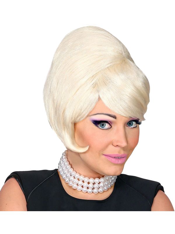 Blonde Beehive Pruik